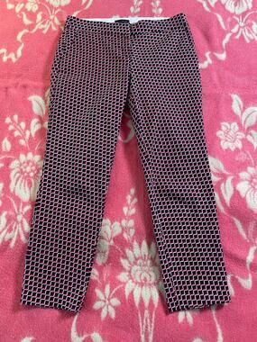 Willi Smith Ankle Length Casual Office Work Pant SZ 6 geometric print